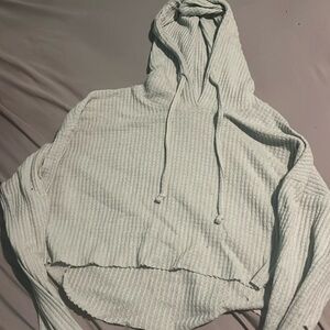 Cropped Green Hoodie